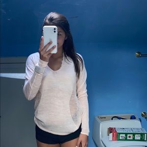 light pink lulu lemon sweater never worn